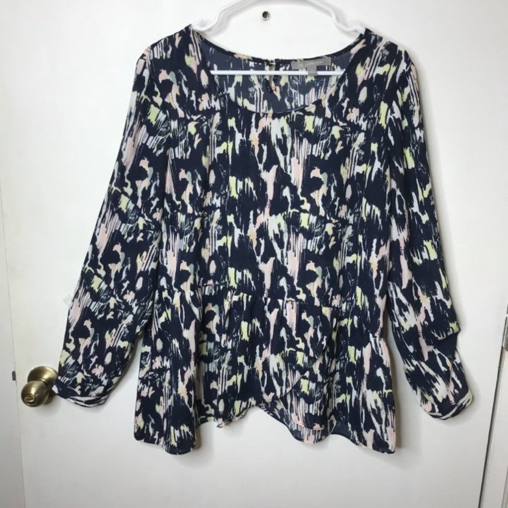 NY Collection Long Sleeve Flowy Top